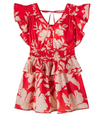 Noemi floral cotton dress | Poupette St Barth Kids