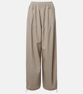 Oakdale virgin wool wide-leg pants | The Frankie Shop