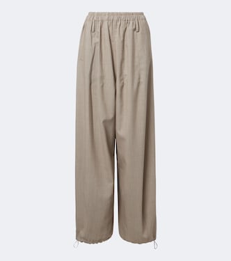 Oakdale virgin wool wide-leg pants | The Frankie Shop