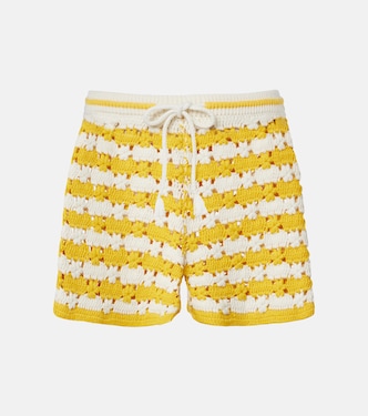 Goldie Malik cotton crochet shorts | The Upside