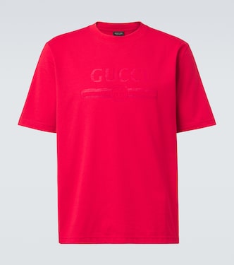 Logo cotton-blend jersey T-shirt | Gucci