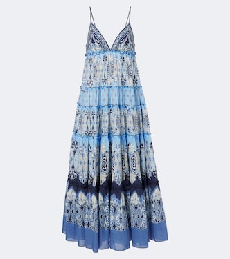 Vestido largo Nymph de algodón estampado | La DoubleJ