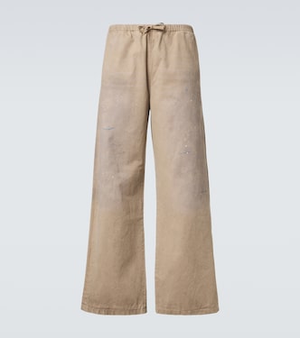 Cotton twill wide-leg pants | Acne Studios