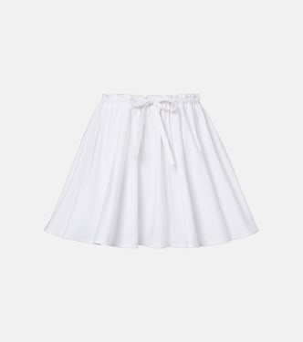 Pleated cotton poplin miniskirt  | Givenchy