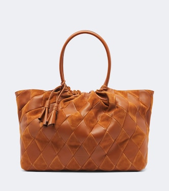 Cloud 91 leather and suede shopper | Zimmermann