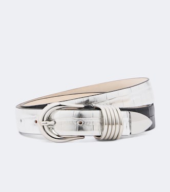 Hollyhock reversible metallic leather belt | Déhanche
