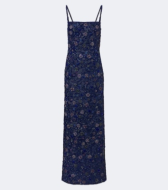 Robe Crystal Midnight en soie | Là Fuori