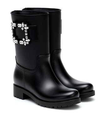 Tempête Viv' Strass rubber boots | Roger Vivier