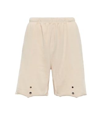 Snap Front velour shorts | Les Tien