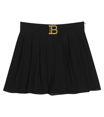 Jupe midi en soie | Balmain Kids