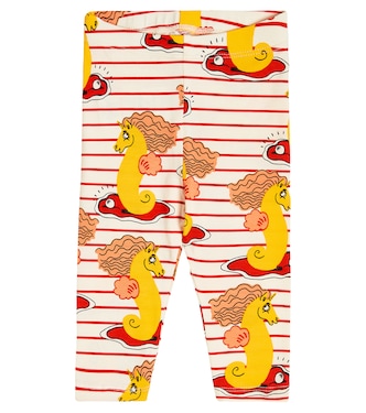 Baby printed cotton-blend leggings | Mini Rodini