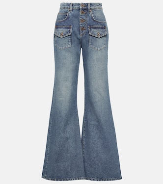 High-Rise Flared Jeans | Balmain