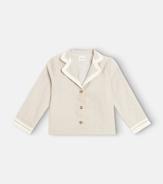 Blazer Quirijin en lin brodé | Donsje
