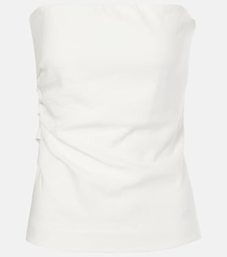 Dorian linen-blend tube top | SIR