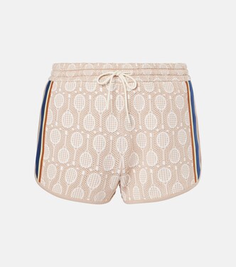 Low-rise jacquard shorts | Tory Sport