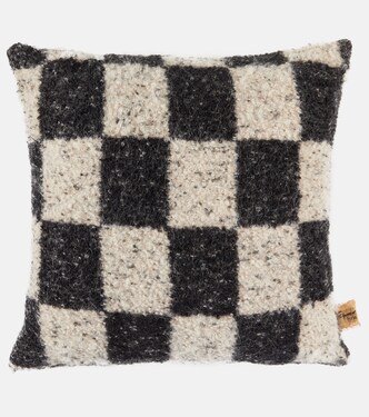 Ronce checked wool-blend cushion | The House of Lyria