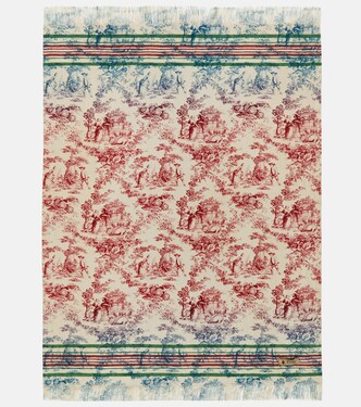 Zacinto linen twill jacquard throw | The House of Lyria