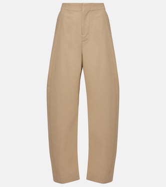 Cotton twill wide-leg pants | Bottega Veneta
