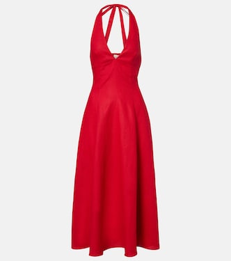 Marais linen midi dress | Faithfull