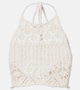 Cropped-Top Lagoon Romance aus Häkelstrick | Alanui