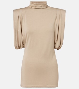 Draped jersey top | Mugler
