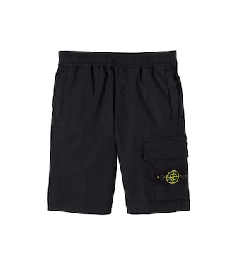 Compass cotton Bermuda shorts | Stone Island Junior