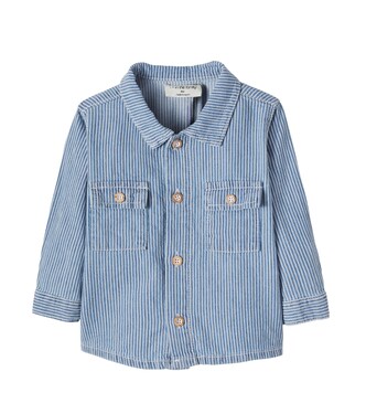 Baby Arta striped denim shirt | 1 + in the Family
