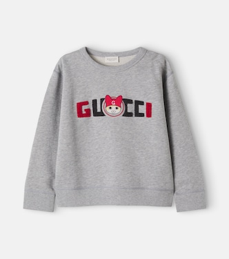 Besticktes Sweatshirt aus Baumwoll-Jersey | Gucci Kids