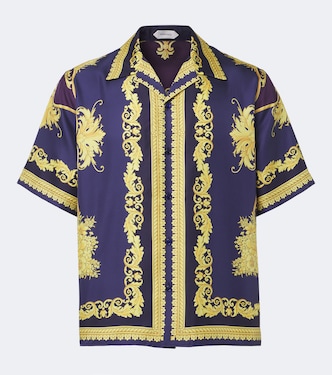 Barocco silk twill shirt | Versace