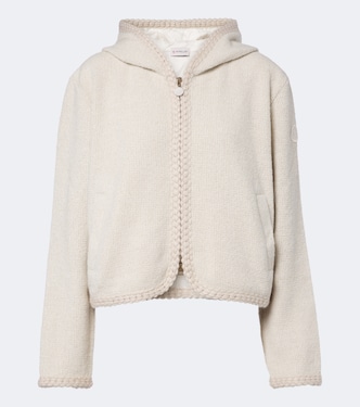 Hooded waffle-knit cardigan | Moncler