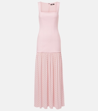 Maxikleid aus Chiffon mit Polka-Dots | Rotate