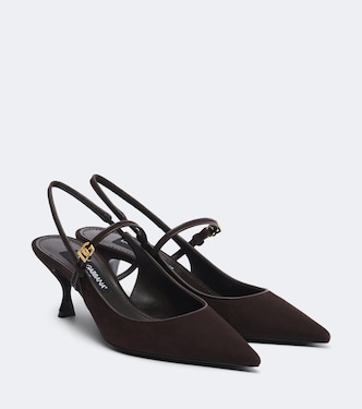 Slingback-Pumps DG aus Veloursleder | Dolce&Gabbana