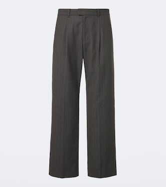Pantaloni a gamba larga Slack in lana e cotone | Our Legacy
