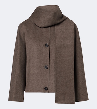Scarf-detail wool jacket | 'S Max Mara