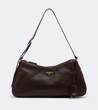 Prada Aimée Large leather shoulder bag | Prada