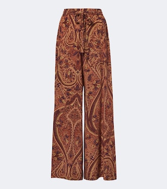 Sawyer silk crêpe de chine wide-leg pants | Ulla Johnson