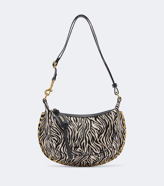 Oskan Moon printed calf hair shoulder bag | Isabel Marant