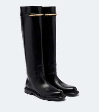 Botas altas Pinch de piel adornadas | Givenchy