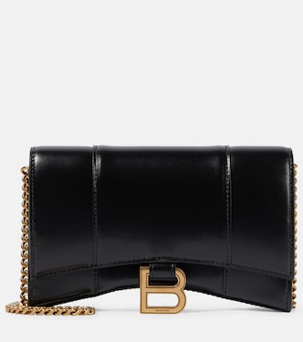 Clutch portafoglio Hourglass in pelle | Balenciaga