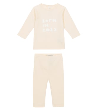 Baby Teodoro printed cotton top and pants set | Bonpoint