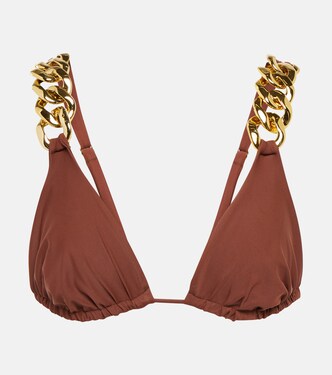 Chain-embellished bikini top | Same