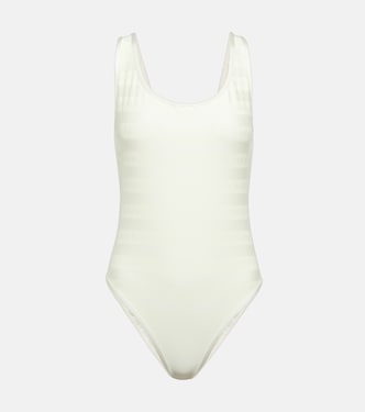 Maillot de bain rayé à logo | Balmain