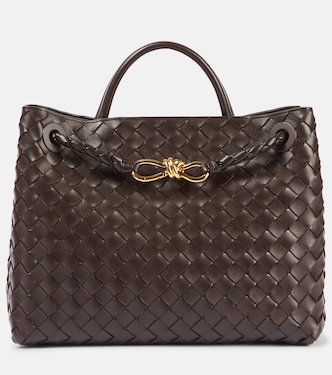 Andiamo Intrecciato leather tote bag | Bottega Veneta