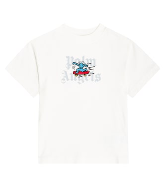 Logo cotton jersey T-shirt | Palm Angels Kids