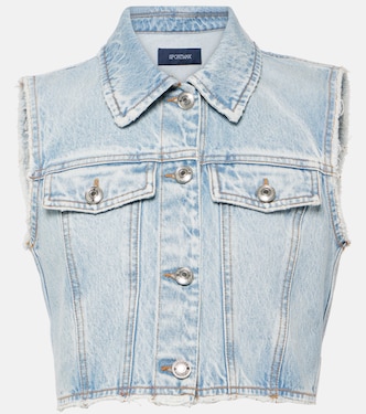 Cropped-Weste aus Denim | Sportmax