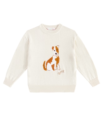 Anumati pointelle wool and cotton sweater | Bonpoint