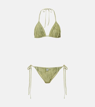 Trompe-l'œil printed bikini | Acne Studios