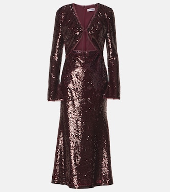 Midikleid mit Pailletten | Self-Portrait