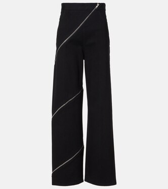 Pantalones anchos Spiral de algodón | Alaïa