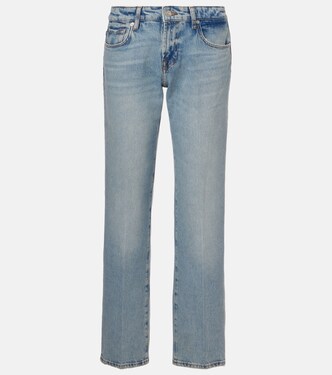 Calle low-rise straight jeans | 7 For All Mankind